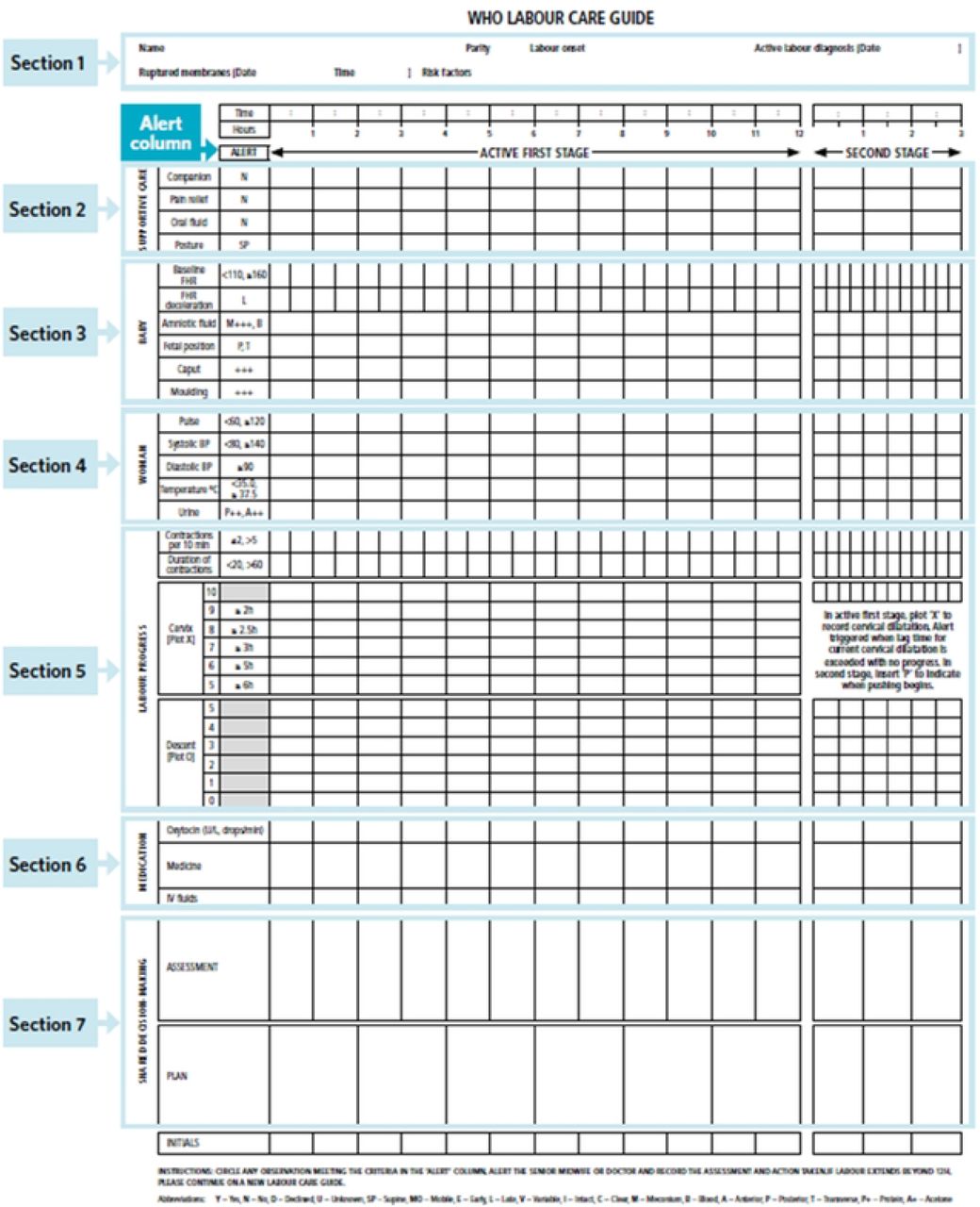 The WHO Labour care Guide