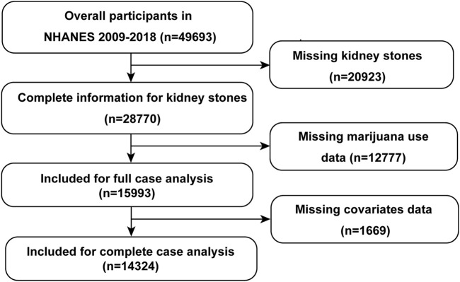 The flow chart of participant screening. NHANES, National Health and Nutrition Examination Survey.