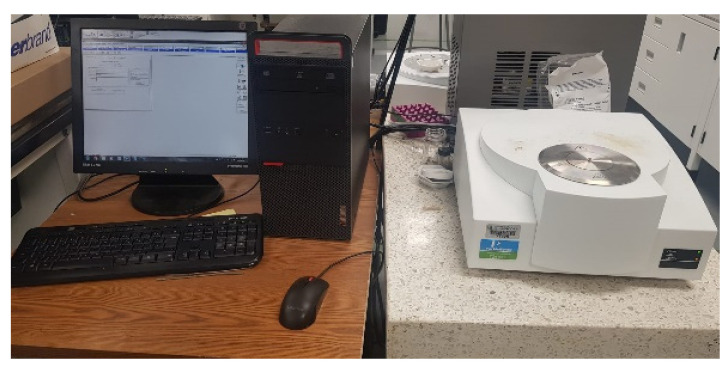 TA instrument for TG analysis.