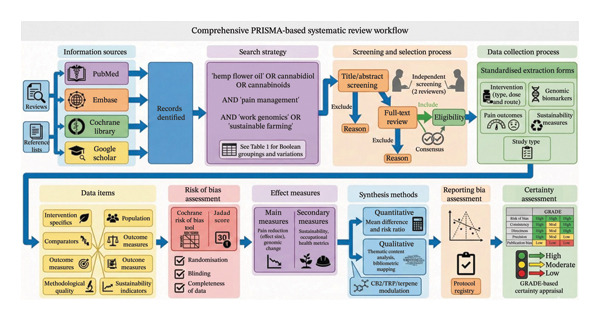 PRISMA‐compliant workflow summarising study identification and selection.