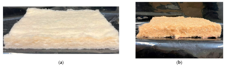 (a) Nonwoven; (b) the hemp reference.