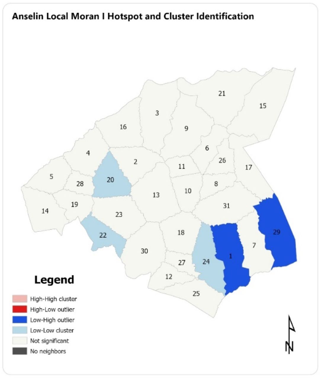 Anselin Local Moran ! Hotspot and Cluster Identification