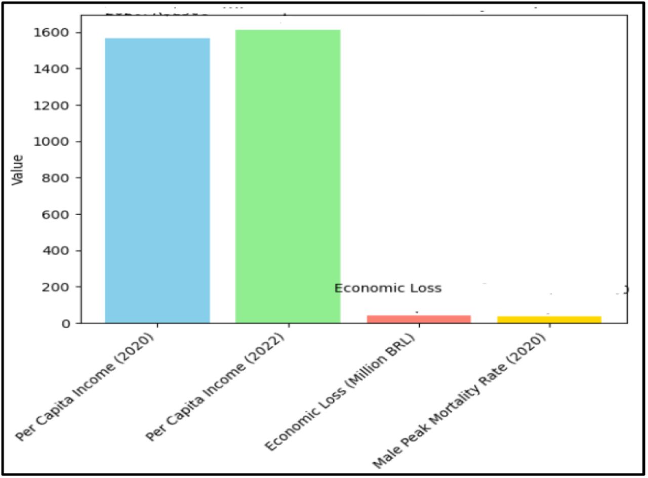 The gender disparities in premature mortality rates.Source: Study result