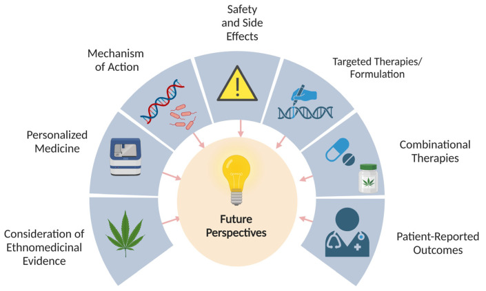 Future research perspectives on cannabis and cannabinoids in GI disorders.