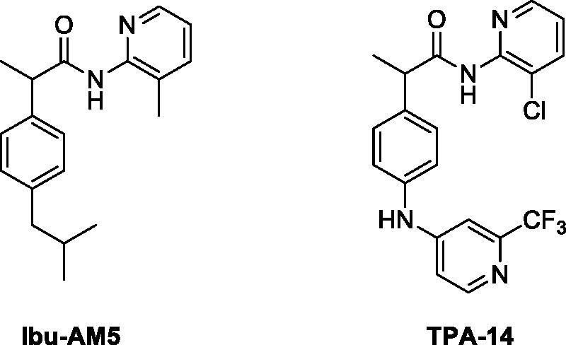 Structure of Ibu-AM5 and TPA-14.