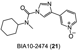 The 2D structure of BIA10-2474 (21).
