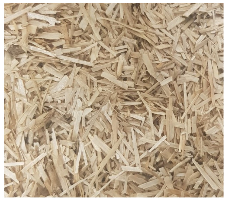 Natural organic hemp hurds.