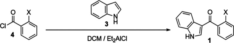 Synthesis of Compounds 1a–d; Atom X Denotes Halogen Substitution (X = F, Cl, Br, and I).