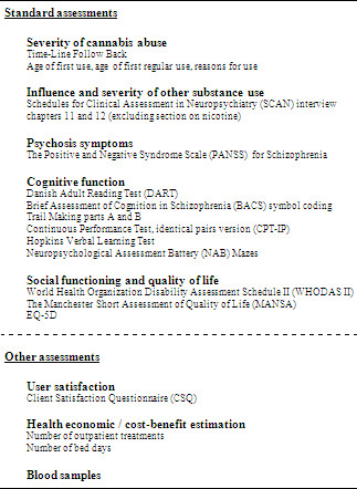 Assessment tools used in the CapOpus trial.