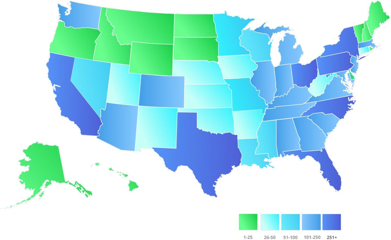 Geographic Distribution of Nurses (N=5,969)