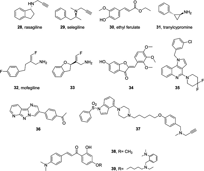 MAO inhibitors with neuroprotective activity.