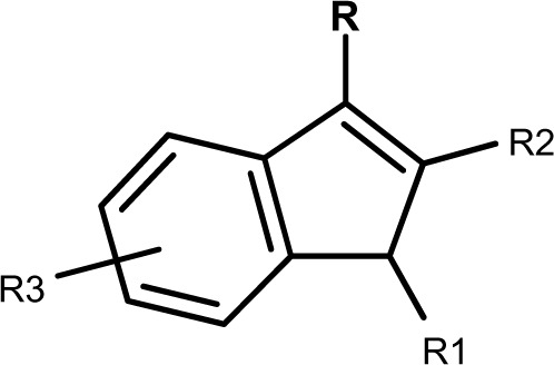 Chemical structure of indole derivatives.